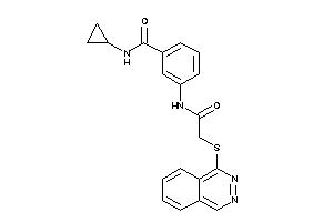 N-cyclopropyl-3-[[2-(phthalazin-1-ylthio)acetyl]amino]benzamide