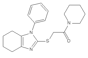2-[(1-phenyl-4,5,6,7-tetrahydrobenzimidazol-2-yl)thio]-1-piperidino-ethanone