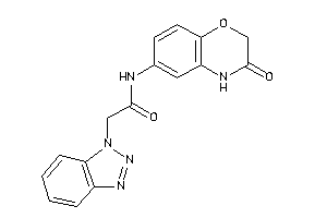 2-(benzotriazol-1-yl)-N-(3-keto-4H-1,4-benzoxazin-6-yl)acetamide