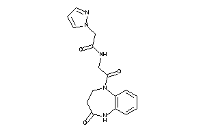 N-[2-keto-2-(4-keto-3,5-dihydro-2H-1,5-benzodiazepin-1-yl)ethyl]-2-pyrazol-1-yl-acetamide
