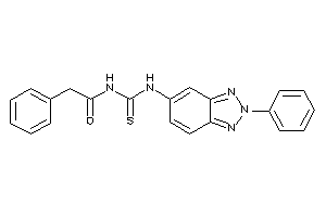 Image of 2-phenyl-N-[(2-phenylbenzotriazol-5-yl)thiocarbamoyl]acetamide
