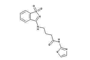 Image of 4-[(1,1-diketo-1,2-benzothiazol-3-yl)amino]-N-thiazol-2-yl-butyramide