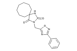 Image of 3-[(3-phenyl-1,2,4-oxadiazol-5-yl)methyl]-1,3-diazaspiro[4.7]dodecane-2,4-quinone
