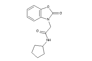 N-cyclopentyl-2-(2-keto-1,3-benzoxazol-3-yl)acetamide