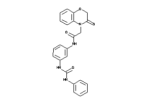 Image of 2-(3-keto-1,4-benzoxazin-4-yl)-N-[3-(phenylcarbamoylamino)phenyl]acetamide