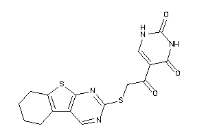 5-[2-(5,6,7,8-tetrahydrobenzothiopheno[2,3-d]pyrimidin-2-ylthio)acetyl]uracil