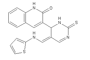 3-[5-[(2-thienylamino)methylene]-2-thioxo-1,6-dihydropyrimidin-6-yl]carbostyril