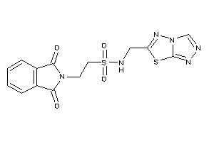 Image of 2-phthalimido-N-([1,2,4]triazolo[3,4-b][1,3,4]thiadiazol-6-ylmethyl)ethanesulfonamide