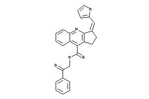 3-(2-furfurylidene)-1,2-dihydrocyclopenta[b]quinoline-9-carboxylic Acid Phenacyl Ester
