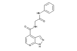 Image of N-(2-anilino-2-keto-ethyl)-1H-pyrazolo[3,4-b]pyridine-4-carboxamide