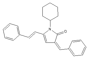 3-benzal-1-cyclohexyl-5-styryl-2-pyrrolin-2-one