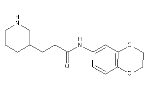 N-(2,3-dihydro-1,4-benzodioxin-6-yl)-3-(3-piperidyl)propionamide