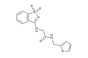 Image of 2-[(1,1-diketo-1,2-benzothiazol-3-yl)amino]-N-(2-furfuryl)acetamide