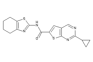 2-cyclopropyl-N-(4,5,6,7-tetrahydro-1,3-benzothiazol-2-yl)thieno[2,3-d]pyrimidine-6-carboxamide