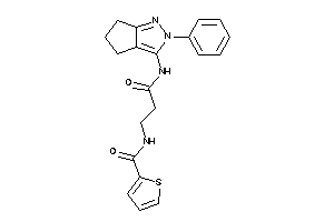 N-[3-keto-3-[(2-phenyl-5,6-dihydro-4H-cyclopenta[c]pyrazol-3-yl)amino]propyl]thiophene-2-carboxamide