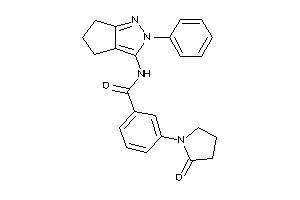 3-(2-ketopyrrolidino)-N-(2-phenyl-5,6-dihydro-4H-cyclopenta[c]pyrazol-3-yl)benzamide