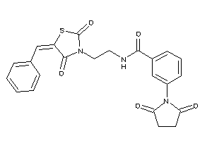 N-[2-(5-benzal-2,4-diketo-thiazolidin-3-yl)ethyl]-3-succinimido-benzamide