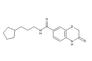 N-(3-cyclopentylpropyl)-3-keto-4H-1,4-benzoxazine-7-carboxamide