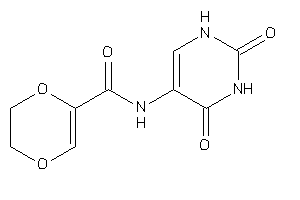 Image of N-(2,4-diketo-1H-pyrimidin-5-yl)-2,3-dihydro-1,4-dioxine-5-carboxamide