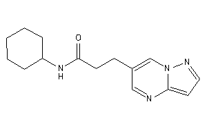 N-cyclohexyl-3-pyrazolo[1,5-a]pyrimidin-6-yl-propionamide