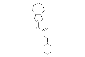 3-piperidino-N-(5,6,7,8-tetrahydro-4H-cyclohepta[b]thiophen-2-yl)propionamide