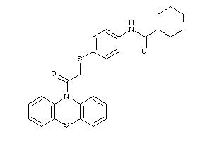 Image of N-[4-[(2-keto-2-phenothiazin-10-yl-ethyl)thio]phenyl]cyclohexanecarboxamide
