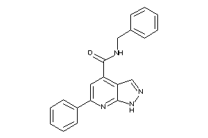 N-benzyl-6-phenyl-1H-pyrazolo[3,4-b]pyridine-4-carboxamide