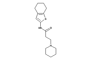 3-piperidino-N-(4,5,6,7-tetrahydrobenzothiophen-2-yl)propionamide