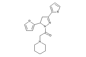 1-[5-(2-furyl)-3-(2-thienyl)-2-pyrazolin-1-yl]-2-piperidino-ethanone