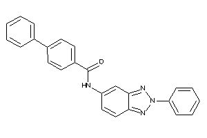 4-phenyl-N-(2-phenylbenzotriazol-5-yl)benzamide