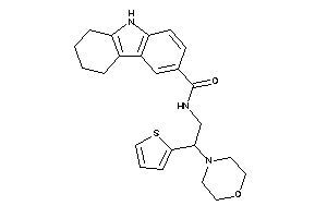 N-[2-morpholino-2-(2-thienyl)ethyl]-6,7,8,9-tetrahydro-5H-carbazole-3-carboxamide