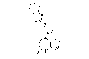 1-cyclohexyl-3-[2-keto-2-(4-keto-3,5-dihydro-2H-1,5-benzodiazepin-1-yl)ethyl]urea