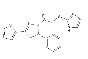 1-[5-phenyl-3-(2-thienyl)-2-pyrazolin-1-yl]-2-(4H-1,2,4-triazol-3-ylthio)ethanone