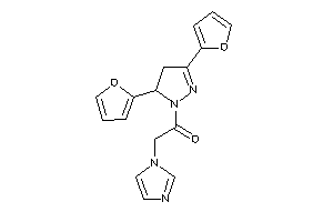 1-[3,5-bis(2-furyl)-2-pyrazolin-1-yl]-2-imidazol-1-yl-ethanone