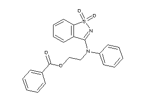 Benzoic Acid 2-(N-(1,1-diketo-1,2-benzothiazol-3-yl)anilino)ethyl Ester