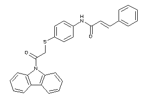 N-[4-[(2-carbazol-9-yl-2-keto-ethyl)thio]phenyl]-3-phenyl-acrylamide