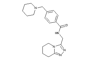 Image of 4-(piperidinomethyl)-N-(5,6,7,8-tetrahydro-[1,2,4]triazolo[4,3-a]pyridin-3-ylmethyl)benzamide