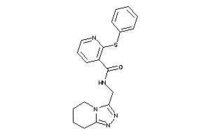 Image of 2-(phenylthio)-N-(5,6,7,8-tetrahydro-[1,2,4]triazolo[4,3-a]pyridin-3-ylmethyl)nicotinamide