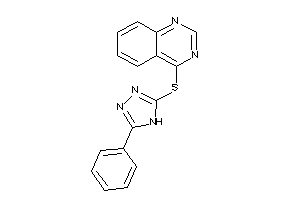 4-[(5-phenyl-4H-1,2,4-triazol-3-yl)thio]quinazoline