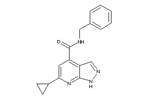 N-benzyl-6-cyclopropyl-1H-pyrazolo[3,4-b]pyridine-4-carboxamide