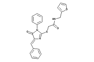 2-[(4-benzal-5-keto-1-phenyl-2-imidazolin-2-yl)thio]-N-(2-furfuryl)acetamide