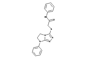 N-phenyl-2-[(7-phenyl-5,6-dihydroimidazo[2,1-c][1,2,4]triazol-3-yl)thio]acetamide