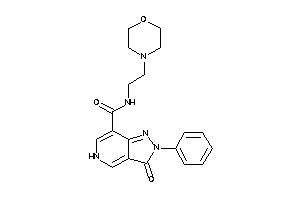 3-keto-N-(2-morpholinoethyl)-2-phenyl-5H-pyrazolo[4,3-c]pyridine-7-carboxamide