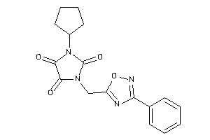 1-cyclopentyl-3-[(3-phenyl-1,2,4-oxadiazol-5-yl)methyl]imidazolidine-2,4,5-trione