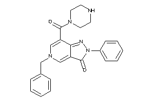 5-benzyl-2-phenyl-7-(piperazine-1-carbonyl)pyrazolo[4,3-c]pyridin-3-one