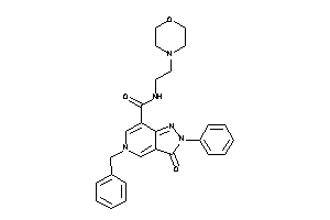 5-benzyl-3-keto-N-(2-morpholinoethyl)-2-phenyl-pyrazolo[4,3-c]pyridine-7-carboxamide