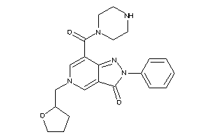 2-phenyl-7-(piperazine-1-carbonyl)-5-(tetrahydrofurfuryl)pyrazolo[4,3-c]pyridin-3-one