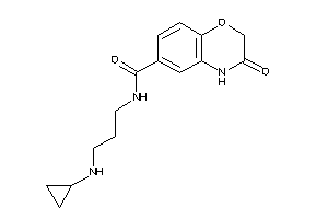 N-[3-(cyclopropylamino)propyl]-3-keto-4H-1,4-benzoxazine-6-carboxamide