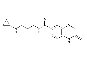 N-[3-(cyclopropylamino)propyl]-3-keto-4H-1,4-benzoxazine-7-carboxamide