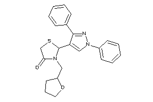 2-(1,3-diphenylpyrazol-4-yl)-3-(tetrahydrofurfuryl)thiazolidin-4-one